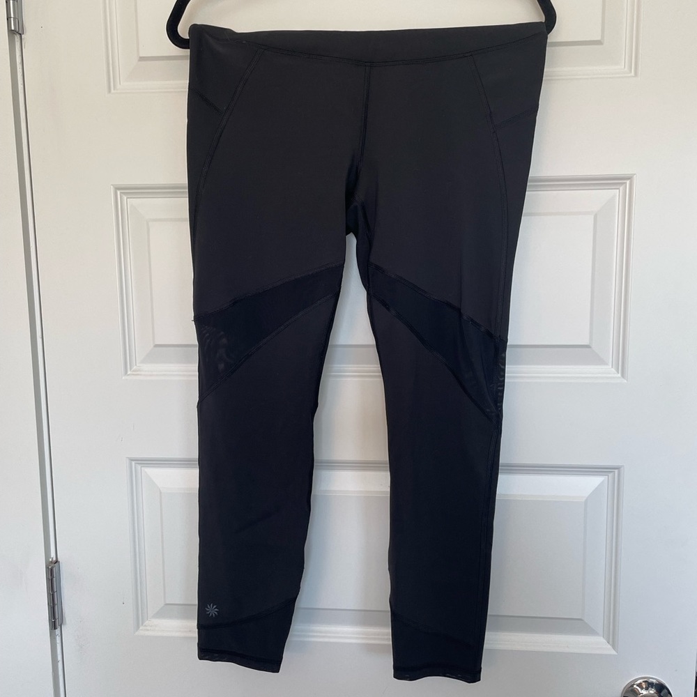 7/8 Athleta Leggings with Mesh detail